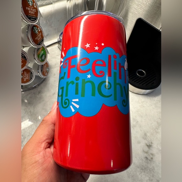 The Grinch “Feeling Grinchy” This is My Grinch Face Travel Mug - Picture 6 of 12